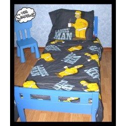 housse de couette les simpsons homer ladies man avec taie