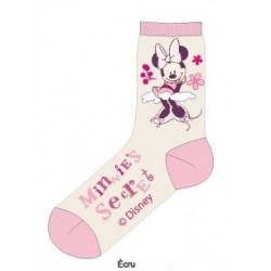 chaussette disney minnie ecru