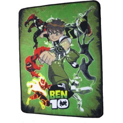 tapis ben 10 - déscente de lit 75 x 100 cm