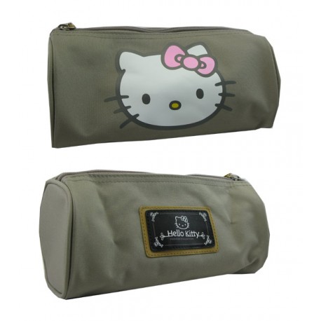 trousse hello kitty fashion gris taupe