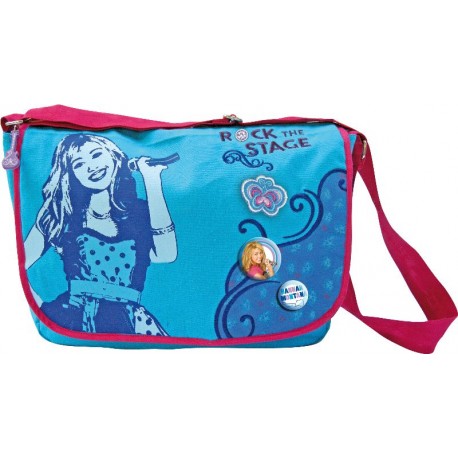 sac besace hannah montana bleu