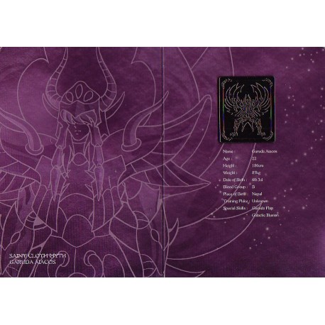 saint seiya - myth cloth plaque collector garuda aiacos