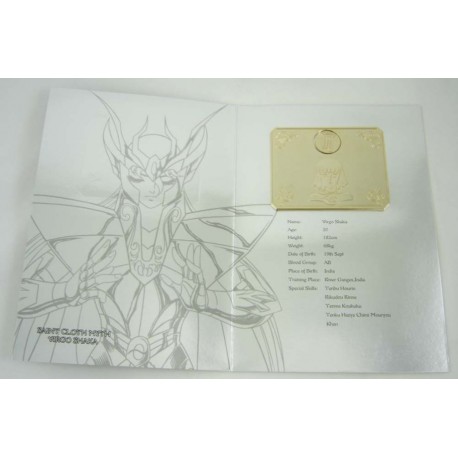 saint seiya - myth cloth plaque collector v2 virgo shaka