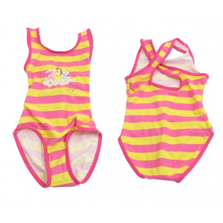 maillot de bain disney princess rayé (2 à 7 ans)