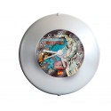 mini pendule marvel surfer d'argent