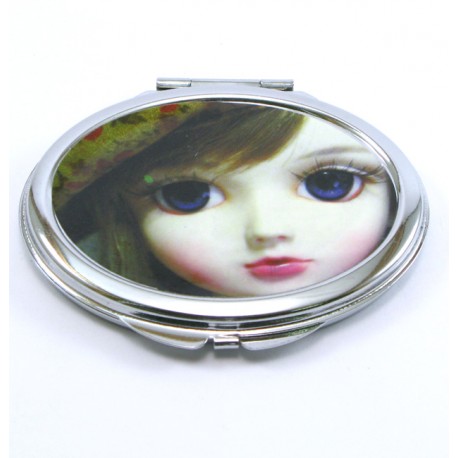 miroir de poche doll kawai