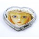 miroir de poche coeur doll kawai