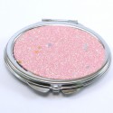 miroir de poche ovale kawai rose