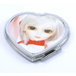 miroir de poche doll coeur kawai