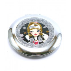 miroir de poche coeur doll kawai