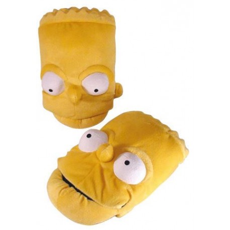 pantoufle simpsons : bart peluche