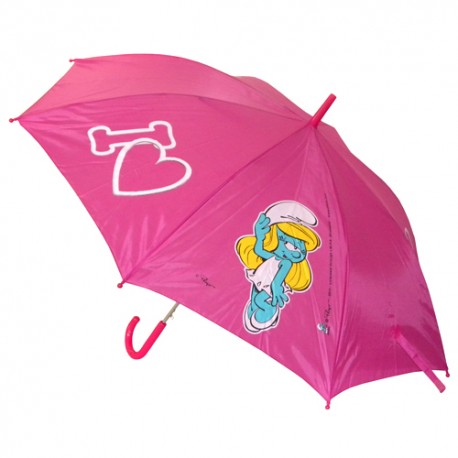 parapluie adulte les schtroumpfs rose : i love schtroumpfette