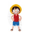 peluche one piece bean bag : luffy 20 cm