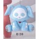 peluche skelanimals colorful burasage plush doll : dax le chien