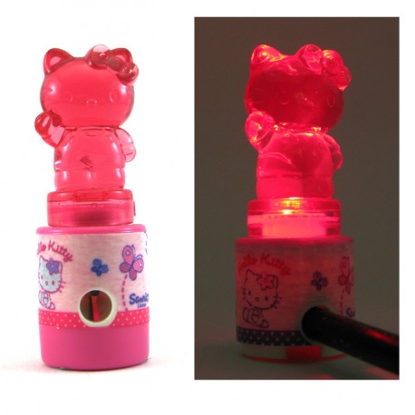 taille crayon hello kitty lumineux rose