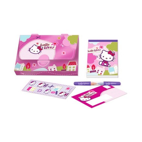 set de correspondance avec stickers hello kitty bakery