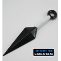 kunai ninja en pvc blanc 25 cm