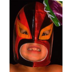 masques de catch enfants rey mysterio rouge et noir