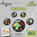 keroro - pack de badges keroro and friends série 1