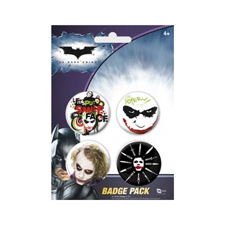 badges batman - pack de 4 badges the dark knight design 1