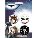 badges batman - pack de 4 badges the dark knight design 1