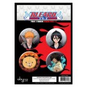 badges bleach - pack de 4 badges caractères série 2