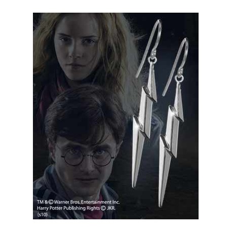 bijoux harry potter - boucles d'oreilles eclair