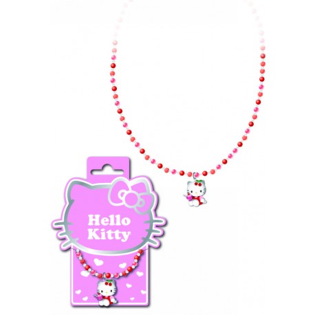 collier hello kitty mini perles cherry