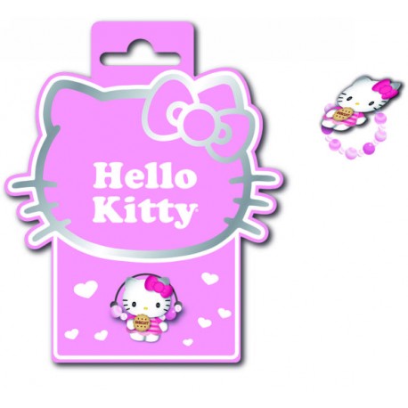 bague hello kitty perles cookies