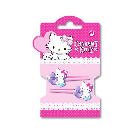 set de 4 mini pinces charmy kitty