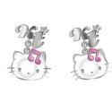 boucle d'oreille hello kitty rock'n roll