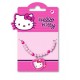 collier hello kitty coeur perles