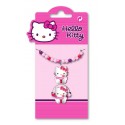 bracelet et bague hello kitty lolly perles