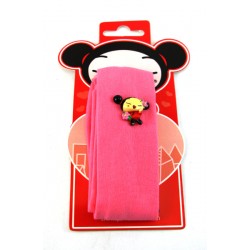 bandeau pucca rose avec figurine