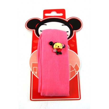 bandeau pucca rose avec figurine