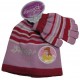 bonnet et gants disney princess rouge taille 2-4 ans