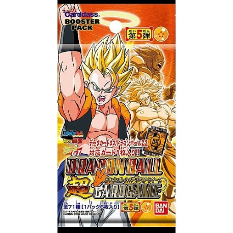 dragon ball z booster box super card game part 5
