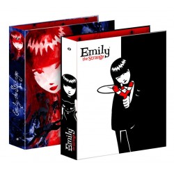 classeur emily the strange a4 noir-blanc