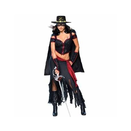 costume sexy lady zorro taille xs