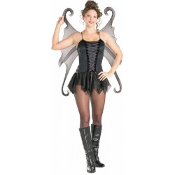 costume adulte sexy fée noire taille m