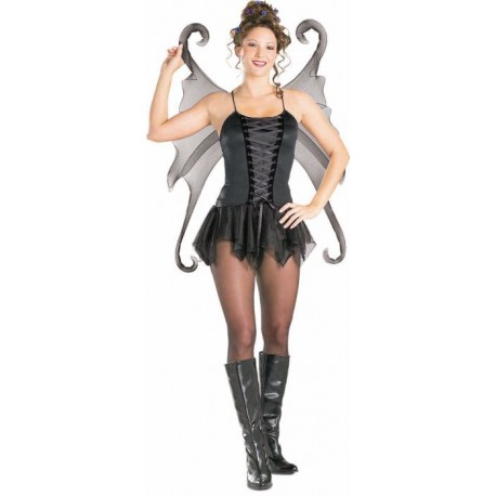 costume adulte sexy fée noire taille m