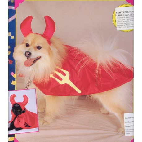 costume pour chiens: diable taille s
