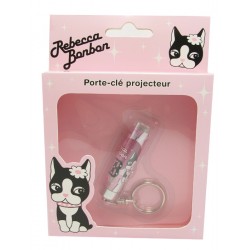 porte clef projecteur rebecca bonbon rose