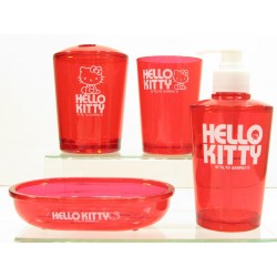 coffret cadeaux hello kitty salle de bains rouge