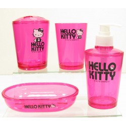 coffret cadeaux hello kitty salle de bains rose