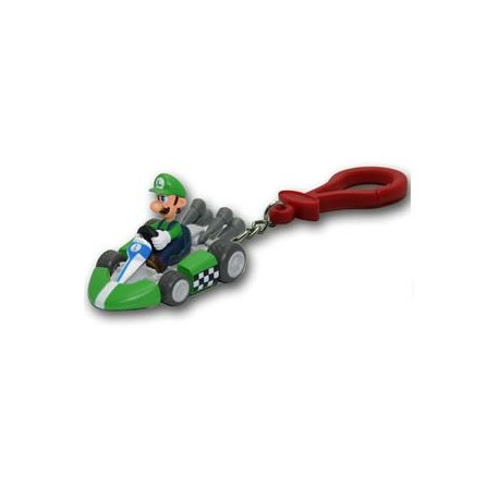 porte-clés super mario kart wii : luigi kart