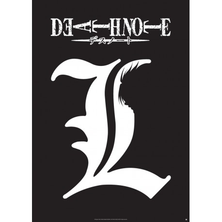 poster death note plastifié grand format symbole l