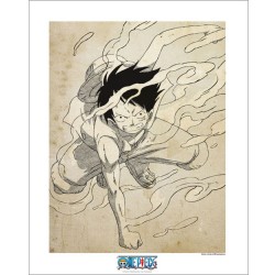 artprint one piece luffy gear 2