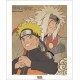 artprint naruto shippuden : naruto et jiraya