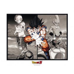 artprint collector dragonball z : goku vs ennemis